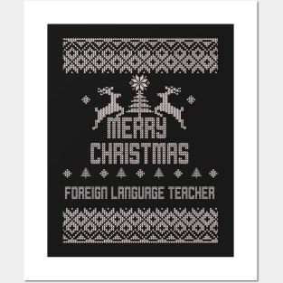 Merry Christmas FOREIGN LANGUAGE TEACHER Posters and Art